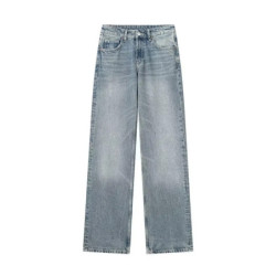 Jean Denim à Jambes Larges pour Femme, Pantalon Long Décontracté, Streetwear Baggy, Vêtements FjFéminins, Mode Harajuku, 2024