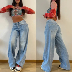 Jean Baggy Taille Haute...