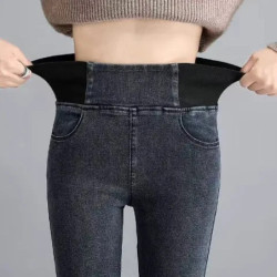 Jean slim taille haute pour femme, pantalon en denim, pantalon skinny, crayon délavé vintage, leggings Vaqueros commandés, surdi