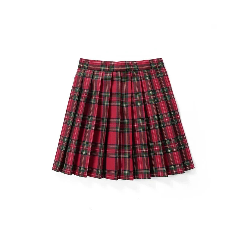 Jupes plissées à carreaux taille haute pour femmes, mini jupe de tennis, Harajuku JK, uniforme scolaire japonais, mini jupe trap