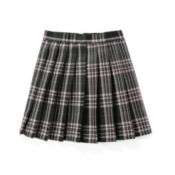 Jupes plissées à carreaux taille haute pour femmes, mini jupe de tennis, Harajuku JK, uniforme scolaire japonais, mini jupe trap