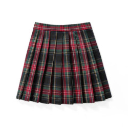 Jupes plissées à carreaux taille haute pour femmes, mini jupe de tennis, Harajuku JK, uniforme scolaire japonais, mini jupe trap