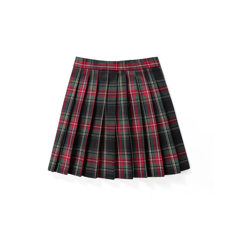 Jupes plissées à carreaux taille haute pour femmes, mini jupe de tennis, Harajuku JK, uniforme scolaire japonais, mini jupe trap