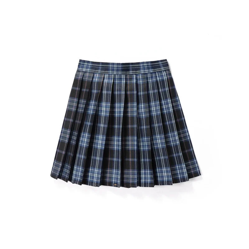 Jupes plissées à carreaux taille haute pour femmes, mini jupe de tennis, Harajuku JK, uniforme scolaire japonais, mini jupe trap