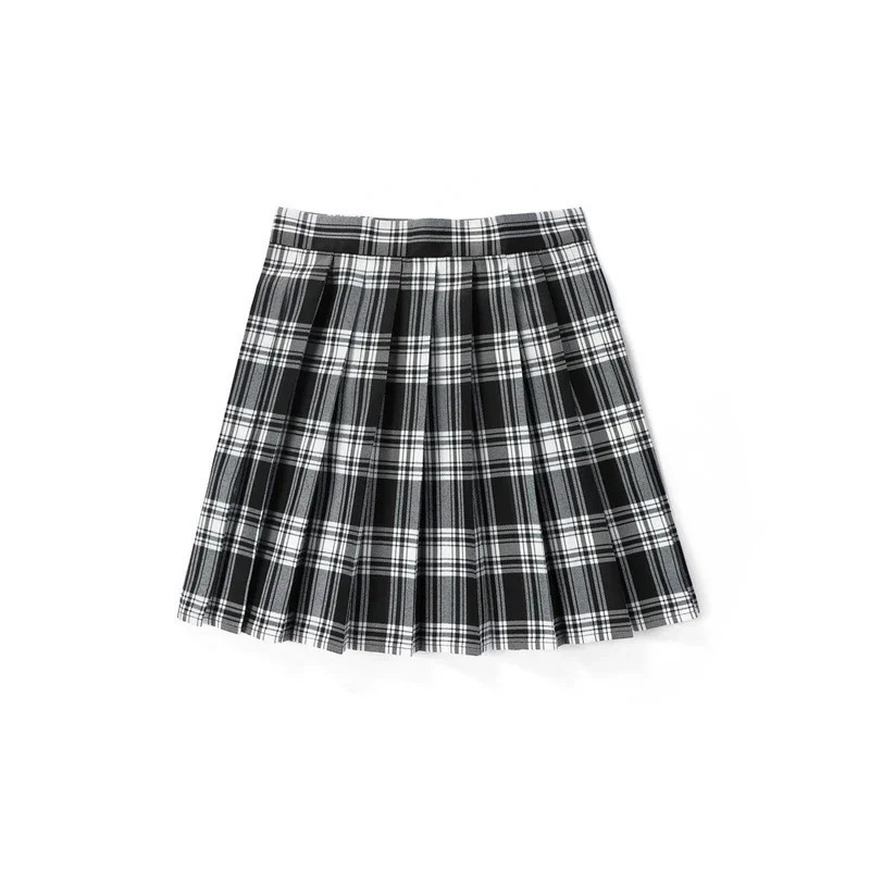 Jupes plissées à carreaux taille haute pour femmes, mini jupe de tennis, Harajuku JK, uniforme scolaire japonais, mini jupe trap