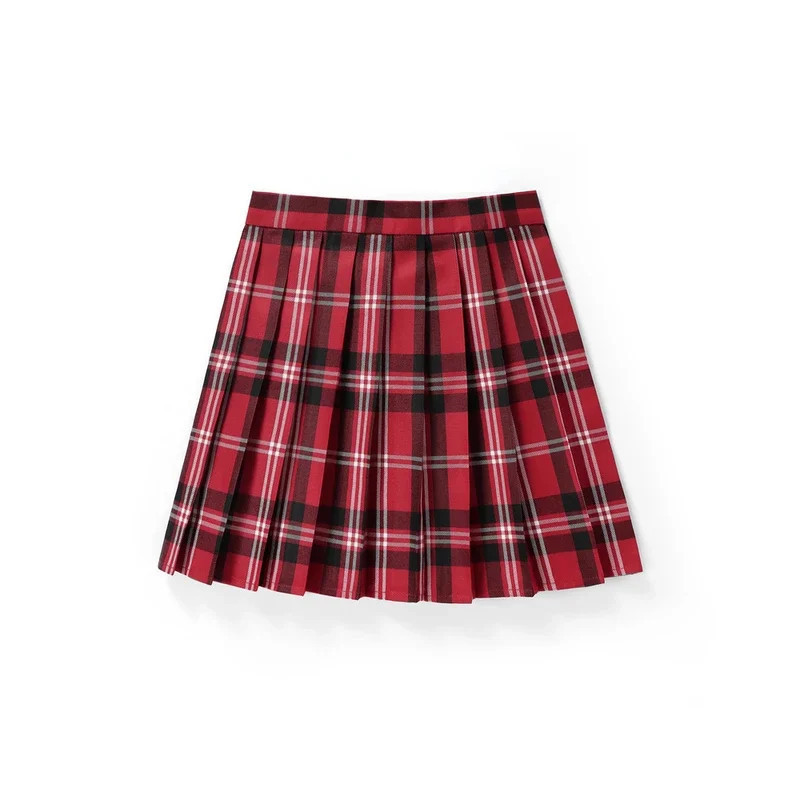 Jupes plissées à carreaux taille haute pour femmes, mini jupe de tennis, Harajuku JK, uniforme scolaire japonais, mini jupe trap