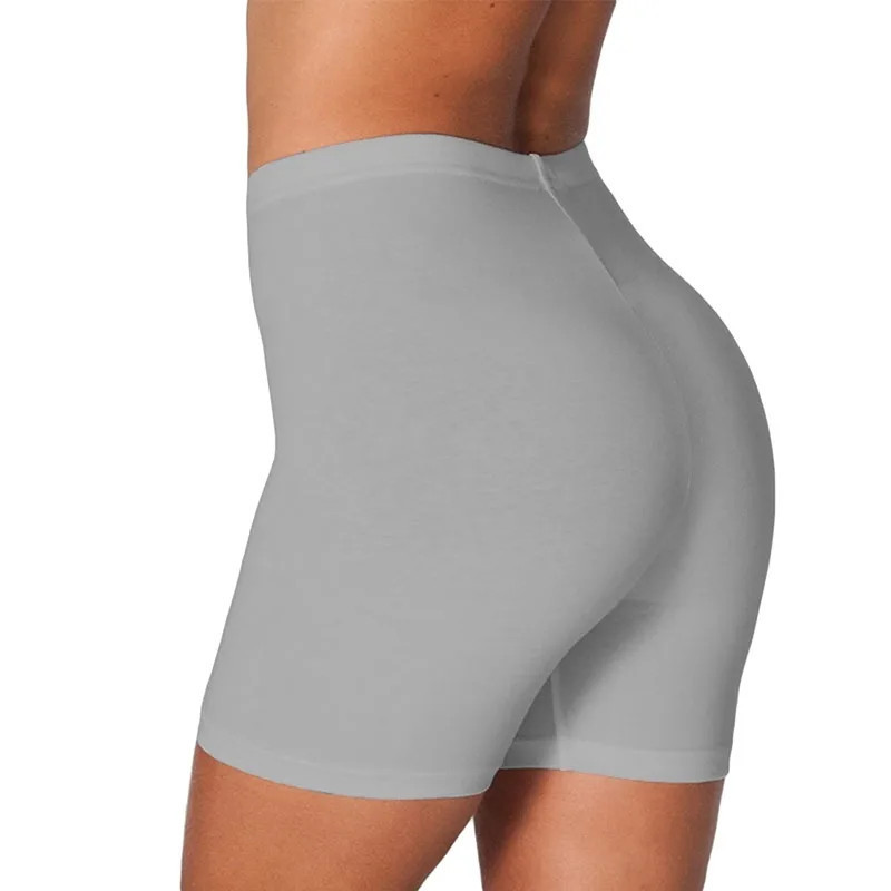 Short élastique décontracté pour femme, taille haute, serré, fitness, mince, bas maigres, solide, sexy, blanc, noir, été, 2023