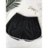 Short de sport à rayures pour femmes, short ample simple, short amincissant décontracté pour dames, taille haute, monochrome, mo