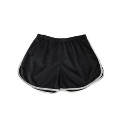 Short de sport à rayures pour femmes, short ample simple, short amincissant décontracté pour dames, taille haute, monochrome, mo