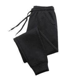 Pantalon de survêtement imprimé lettre chancrée pour hommes et femmes, pantalon de survêtement d'extérieur à poches longues, jog