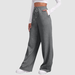 Pantalon à Jambes Larges pour Femme, Survêtement à Doublure Smile, Droit, Astronomique, Tout Mathématique, Uni, Fitness, Jogging