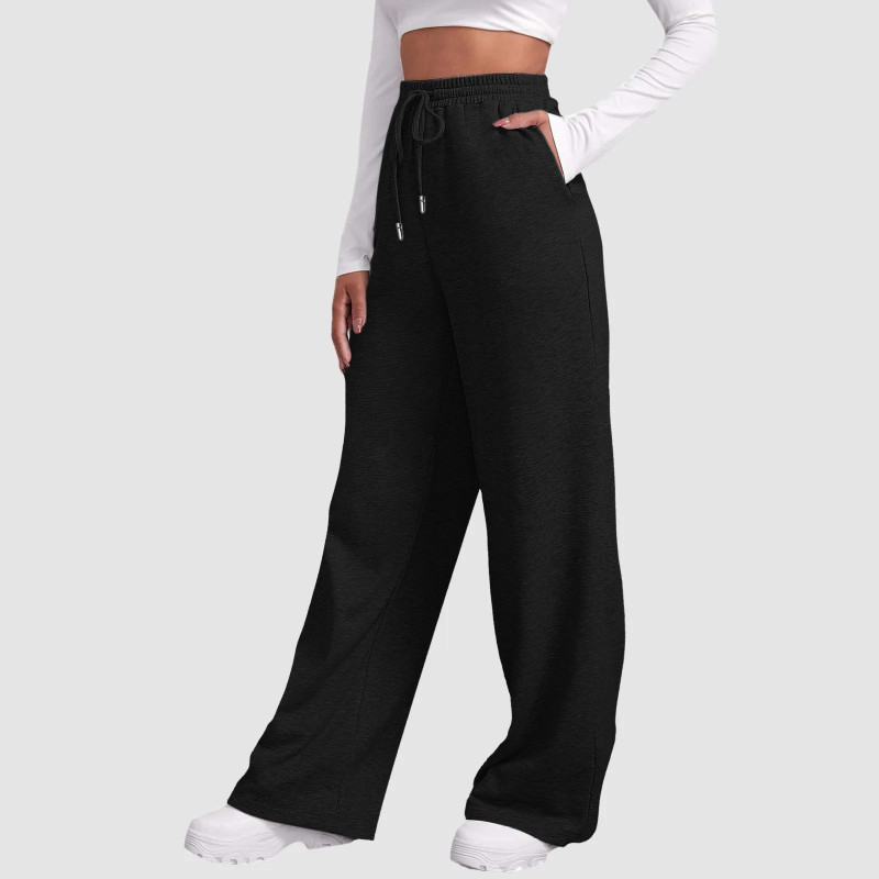 Pantalon à Jambes Larges pour Femme, Survêtement à Doublure Smile, Droit, Astronomique, Tout Mathématique, Uni, Fitness, Jogging