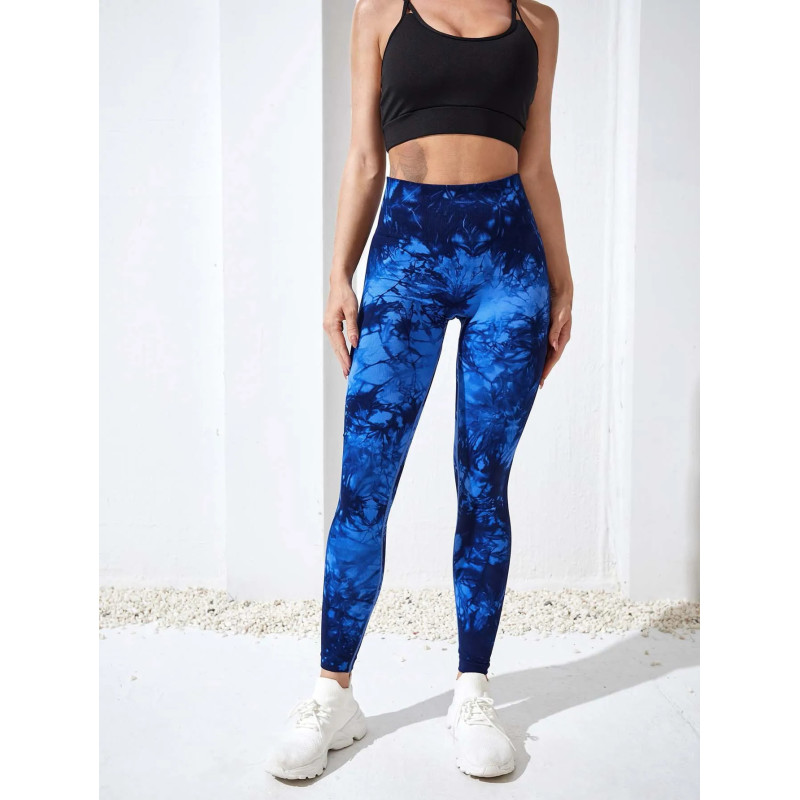 Aught Dye-Leggings de yoga taille haute sans couture pour femmes, pantalons de sport, collants push-up, vêtements de sport, entr