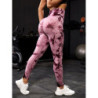 Aught Dye-Leggings de yoga taille haute sans couture pour femmes, pantalons de sport, collants push-up, vêtements de sport, entr