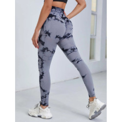 Aught Dye-Leggings de yoga taille haute sans couture pour femmes, pantalons de sport, collants push-up, vêtements de sport, entr