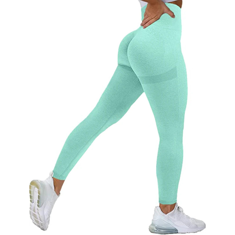 Leggings d'entraînement sans couture pour femmes, taille haute, leggings push-up, legging de sport noir, mode sexy pour dames