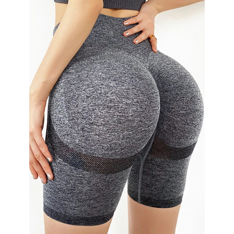 Leggings d'entraînement sans couture pour femmes, taille haute, leggings push-up, legging de sport noir, mode sexy pour dames