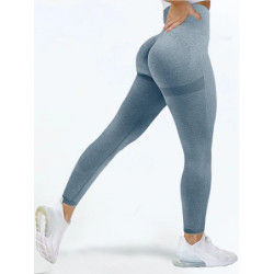 Leggings d'entraînement sans couture pour femmes, taille haute, leggings push-up, legging de sport noir, mode sexy pour dames