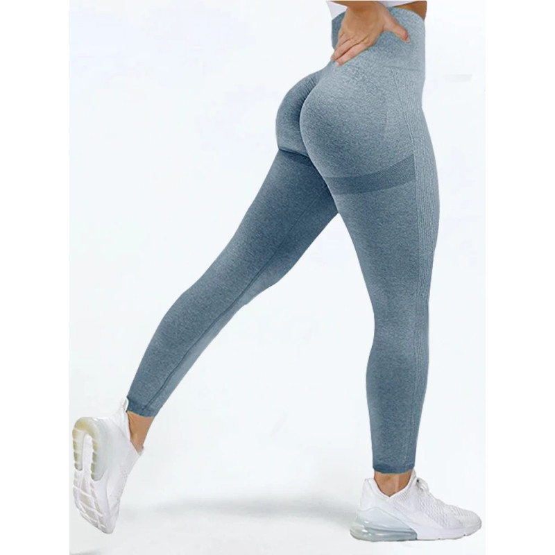 Leggings d'entraînement sans couture pour femmes, taille haute, leggings push-up, legging de sport noir, mode sexy pour dames