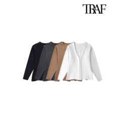 TRAF-Cardigan en Tricot...