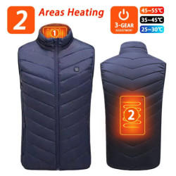 Veste chauffante en duvet pour homme et femme, émail thermique, auto-chauffant, USB, métropolitain, chaud, 21 zones de chauffage