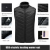 Veste chauffante en duvet pour homme et femme, émail thermique, auto-chauffant, USB, métropolitain, chaud, 21 zones de chauffage