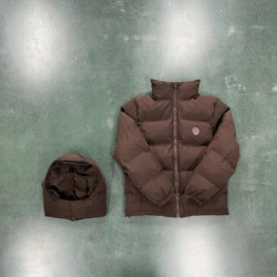 Veste matelassurera à capuche irongée pour hommes, manteau en duvet chaud, imperméable, coupe-vent, mode de rue, marque de mode 