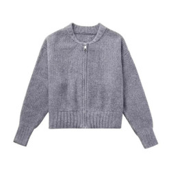 TRAF-Cardigan en Tricot pour Femme, Manteau à la Mode, Collection Automne-Hiver 2024