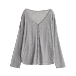 CHIC VEN-Cardigan à manches longues et col en V pour femme, haut féminin, pulls féminins, chemise de protection solaire, printem