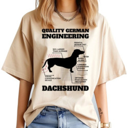 T-shirt Dachshund pour femmes, haut harajuku drôle, vêtements des années 600 et 2000