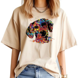 T-shirt Dachshund pour femmes, haut harajuku drôle, vêtements des années 600 et 2000