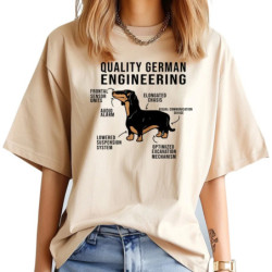 T-shirt Dachshund pour femmes, haut harajuku drôle, vêtements des années 600 et 2000