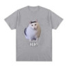 Chat qui dit Huh? T-shirt manches courtes homme et femme, 100 coton respirant, humoristique, harajuku, à la mode