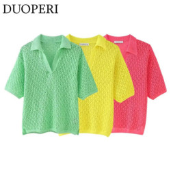 DUOPERI-Polo Jacquard à...