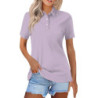 Polo à manches courtes pour femme, t-shirt en coton, col zippé, style élégant, mode pour femme de bureau, été, nouveau, 2024