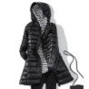 Doudoune ultralégère en duvet de canard pour femme, manteau à capuche portable, coupe-vent chaud, parka femme, automne, hiver, n