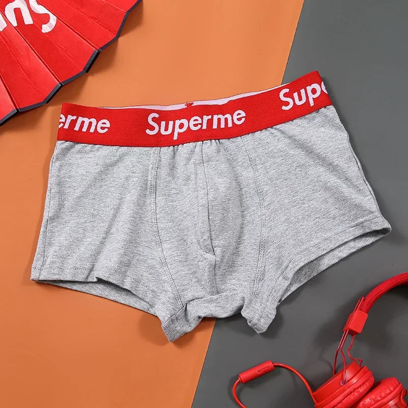 Sous-vêtements pour hommes Shorts à commande haute Coton Boxer Shorts Homme Gay Sexy Confortable Doux Homme Culotte Plus SizeM-2