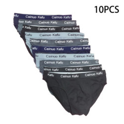 Culottes de Bikini pour hommes, 10 pièces, sous-vêtements, taille L-5XL, confortables, Sexy, Slip, en vogue