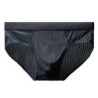 Culotte triangle en maille respirante pour homme, sous-vêtement fin, slip de glace, coin carré, short sexy