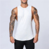 Haut en coton précieux pour hommes, vêtements de sport, chemise de musculation, chemise respirante, col rond, glaçage musculaire