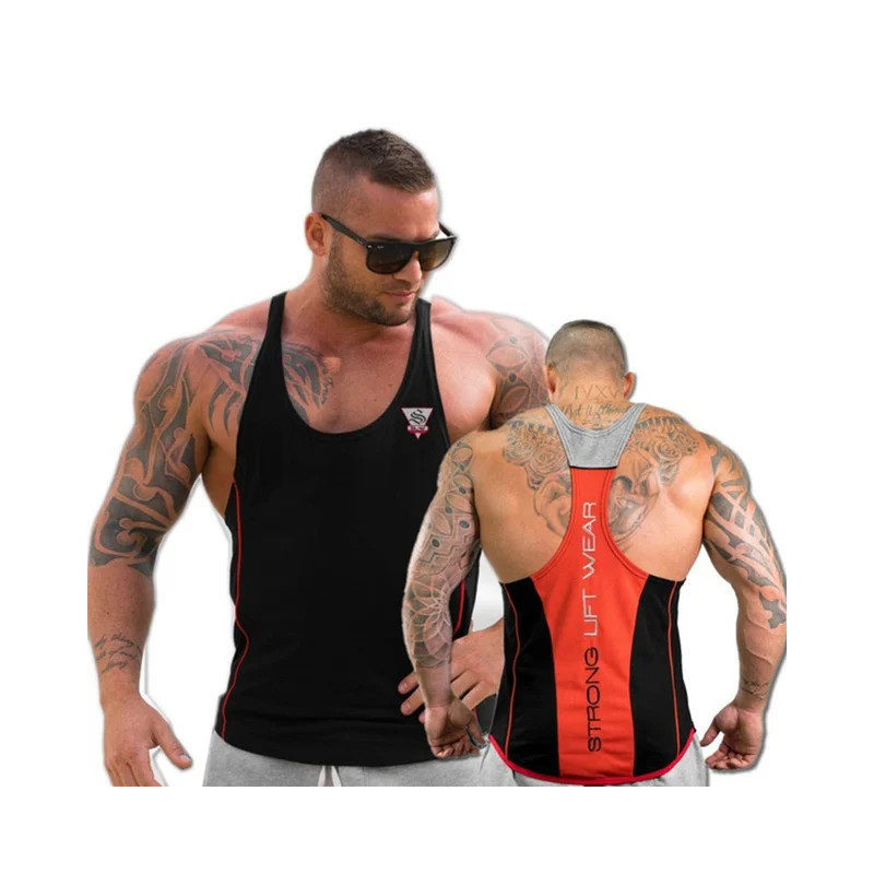 Chemise sans manches de fitness pour hommes, haut de musculation, vêtements en coton pour hommes, gilet Singlet, maillot de corp