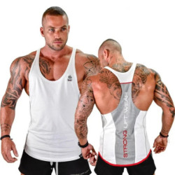 Chemise sans manches de fitness pour hommes, haut de musculation, vêtements en coton pour hommes, gilet Singlet, maillot de corp