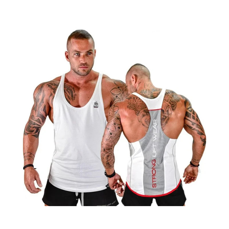 Chemise sans manches de fitness pour hommes, haut de musculation, vêtements en coton pour hommes, gilet Singlet, maillot de corp