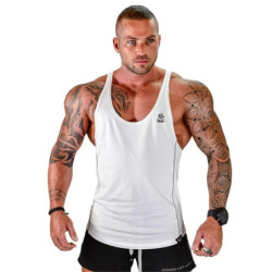 Chemise sans manches de fitness pour hommes, haut de musculation, vêtements en coton pour hommes, gilet Singlet, maillot de corp