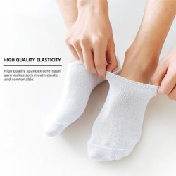 Chaussons invisibles en coton et silicone pour hommes, 5/10 paires, chaussettes d'été, fines, respirantes et décontractées