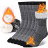 Chaussettes thermiques épaisses en laine mérinos pour hommes et femmes, chaussettes chaudes, travail d'hiver, randonnée en plein