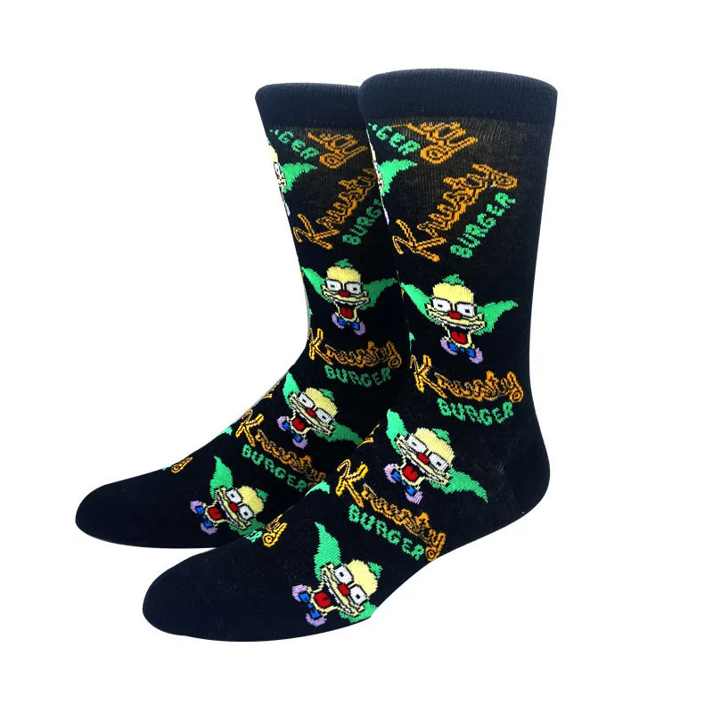 Mode Anime Hommes Chaussettes Stitch Chaussettes sulfGenoux Couples Cosplay Chaussette Personnalité Hip Hop Harajuku Femmes Drôl