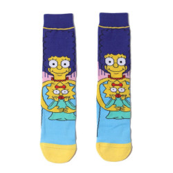 Chaussettes unisexes drôles de dessin animé Simpsons pour hommes, impression Hip Hop, nouveauté Elin Sokken, planche à roulettes