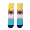 Chaussettes unisexes drôles de dessin animé Simpsons pour hommes, impression Hip Hop, nouveauté Elin Sokken, planche à roulettes