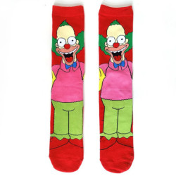 Chaussettes unisexes drôles de dessin animé Simpsons pour hommes, impression Hip Hop, nouveauté Elin Sokken, planche à roulettes